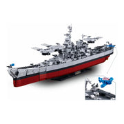 Darrahopens Baby & Kids > Baby & Kid's Toys > Activity Toys Sluban B1291 Model Kit 1:350 USS Missouri BB63 Mighty Mo Battleship Warship WWII Navy Vessel Boat Blocks DIY Set Toy In Australia - Darrahopens