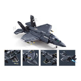 Darrahopens Baby & Kids > Baby & Kid's Toys > Activity Toys Sluban B1361 Model Kit 1:44 F35 Lightning Stealth Fighter Jet Plane Modern USAF Air Force Building Blocks DIY Set Toy In Australia - Darrahopens