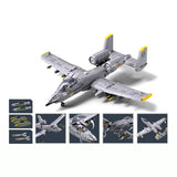Darrahopens Baby & Kids > Baby & Kid's Toys > Activity Toys Sluban B1362 Model Kit 1:44 A10 Warthog Thunderbolt Attack Jet Fighter Plane USAF Military Building Blocks DIY Set Toy In Australia - Darrahopens