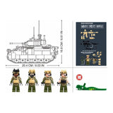 Darrahopens Baby & Kids > Baby & Kid's Toys > Activity Toys Sluban B1363 Model Kit 1:35 M3A3 Bradley Armored Infantry Vehicle IFV AFV Modern US Army Military Building Blocks DIY Set Toy In Australia - Darrahopens