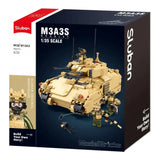 Darrahopens Baby & Kids > Baby & Kid's Toys > Activity Toys Sluban B1363 Model Kit 1:35 M3A3 Bradley Armored Infantry Vehicle IFV AFV Modern US Army Military Building Blocks DIY Set Toy In Australia - Darrahopens