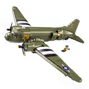Darrahopens Baby & Kids > Baby & Kid's Toys > Activity Toys Sluban B1366 Model Kit 1:44 C47 Skytrain Airtrain Cargo Transport Aircraft WWII Air Force Building Blocks DIY Set Toy In Australia - Darrahopens