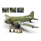 Darrahopens Baby & Kids > Baby & Kid's Toys > Activity Toys Sluban B1366 Model Kit 1:44 C47 Skytrain Airtrain Cargo Transport Aircraft WWII Air Force Building Blocks DIY Set Toy In Australia - Darrahopens