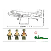 Darrahopens Baby & Kids > Baby & Kid's Toys > Activity Toys Sluban B1366 Model Kit 1:44 C47 Skytrain Airtrain Cargo Transport Aircraft WWII Air Force Building Blocks DIY Set Toy In Australia - Darrahopens