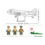 Darrahopens Baby & Kids > Baby & Kid's Toys > Activity Toys Sluban B1366 Model Kit 1:44 C47 Skytrain Airtrain Cargo Transport Aircraft WWII Air Force Building Blocks DIY Set Toy In Australia - Darrahopens