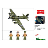 Darrahopens Baby & Kids > Baby & Kid's Toys > Activity Toys Sluban B1367 Model Kit 1:44 B17 Flying Fortress Heavy Bomber WWII USAAF Army Air Force Military Building Blocks DIY Set Toy In Australia - Darrahopens