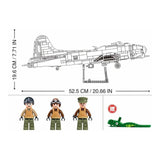 Darrahopens Baby & Kids > Baby & Kid's Toys > Activity Toys Sluban B1367 Model Kit 1:44 B17 Flying Fortress Heavy Bomber WWII USAAF Army Air Force Military Building Blocks DIY Set Toy In Australia - Darrahopens