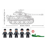 Darrahopens Baby & Kids > Baby & Kid's Toys > Activity Toys Sluban B1533 Model Kit 1:35 Tiger I Tank German Panzer WWII Army Military Building Blocks DIY Toy Construction Set In Australia - Darrahopens