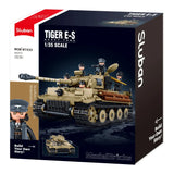 Darrahopens Baby & Kids > Baby & Kid's Toys > Activity Toys Sluban B1533 Model Kit 1:35 Tiger I Tank German Panzer WWII Army Military Building Blocks DIY Toy Construction Set In Australia - Darrahopens
