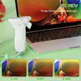 Darrahopens Baby & Kids > Baby & Kid's Toys > Activity Toys Student Digital Microscope for Kids – Portable 1000x Magnification Handheld Scope with 2 Inch HD Screen, LED Light & Photo Storage, Ideal for Science Class and Outdoor Exploration (White)