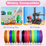 Darrahopens Baby & Kids > Baby & Kid's Toys > Art & Drawing Toys 3D Pla Filament, 3D Refill 1.75Mm, 3D Filament 5M 20 Colors Each, Suitable For Kids And Adults, 3D Pen Accessory