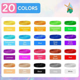 Darrahopens Baby & Kids > Baby & Kid's Toys > Art & Drawing Toys 3D Pla Filament, 3D Refill 1.75Mm, 3D Filament 5M 20 Colors Each, Suitable For Kids And Adults, 3D Pen Accessory
