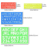 Darrahopens Baby & Kids > Baby & Kid's Toys > Art & Drawing Toys 4-Piece Plastic Letter and Number Stencils Set, Various Sizes for Children DIY Painting Learning