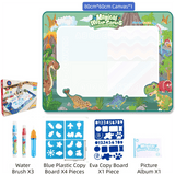 Darrahopens Baby & Kids > Baby & Kid's Toys > Art & Drawing Toys 80x60CM Dinosaur World Water Doodle Mat - Mess-Free Prehistoric Educational Aqua Toy, Deluxe 10-Piece Set