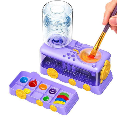 Darrahopens Baby & Kids > Baby & Kid's Toys > Art & Drawing Toys Automatic Water Change Brush Cleaner Cup
