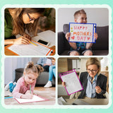 Darrahopens Baby & Kids > Baby & Kid's Toys > Art & Drawing Toys Erasable and Writable Folders - Pack of 30 | Includes 30 water-based whiteboard markers and 1 eraser - Transparent plastic folders/protective sleeves - Drawing and tracing bags for young children - Erasable and writable - Random colors