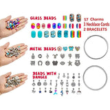 Darrahopens Baby & Kids > Baby & Kid's Toys > Art & Drawing Toys Unicorn & Mermaid Charm Bracelet Craft Kit for Girls