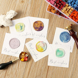 Darrahopens Baby & Kids > Baby & Kid's Toys > Art & Drawing Toys Vintage DIY Octagonal Sealing Wax Tablet Seal Stamp Wax Beads Wedding Invitation bluegreen