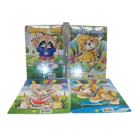 Darrahopens Baby & Kids > Baby & Kid's Toys > Building Toys 4 PCs of assorted frame tray puzzles
