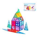 Darrahopens Baby & Kids > Baby & Kid's Toys > Building Toys 48 Pcs non-toxic STEM Educational, Durable Magnetic Tiles/Puzzle with Storage Bag
