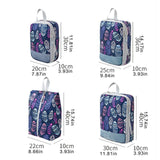 Darrahopens Baby & Kids > Baby & Kid's Toys > Building Toys 4pcs Travel & Home Packing Cubes with Printed Design for Easy Organization