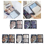 Darrahopens Baby & Kids > Baby & Kid's Toys > Building Toys 4pcs Travel & Home Packing Cubes with Printed Design for Easy Organization