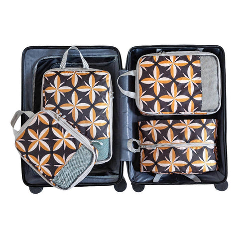 Darrahopens Baby & Kids > Baby & Kid's Toys > Building Toys 4pcs Travel & Home Packing Cubes with Printed Design for Easy Organization