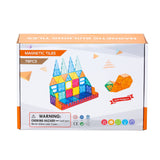 Darrahopens Baby & Kids > Baby & Kid's Toys > Building Toys 78 Pcs non-toxic STEM Educational, Durable Magnetic Tiles/Puzzle with Storage Bag