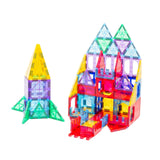 Darrahopens Baby & Kids > Baby & Kid's Toys > Building Toys 78 Pcs non-toxic STEM Educational, Durable Magnetic Tiles/Puzzle with Storage Bag