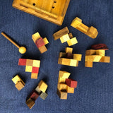 Darrahopens Baby & Kids > Baby & Kid's Toys > Building Toys City Planner brain teaser puzzle, wood, handmade 3D puzzle-remove shapes and try rebuild your city