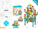 Darrahopens Baby & Kids > Baby & Kid's Toys > Building Toys DIY Screw Assembly Building Blocks Set for Kids Ages 3-6 – Creative Educational Toy with Wrench and Screwdriver, Perfect for Parent-Child Interaction and Fine Motor Skills Development (366PCS) In Australia - Darrahopens