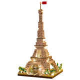 Darrahopens Baby & Kids > Baby & Kid's Toys > Building Toys LED Eiffel Tower Micro Mini Building Blocks Set