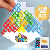 Darrahopens Baby & Kids > Baby & Kid's Toys > Building Toys Tetra Tower Balance Stacking Block Game 48 pcs, 100% New