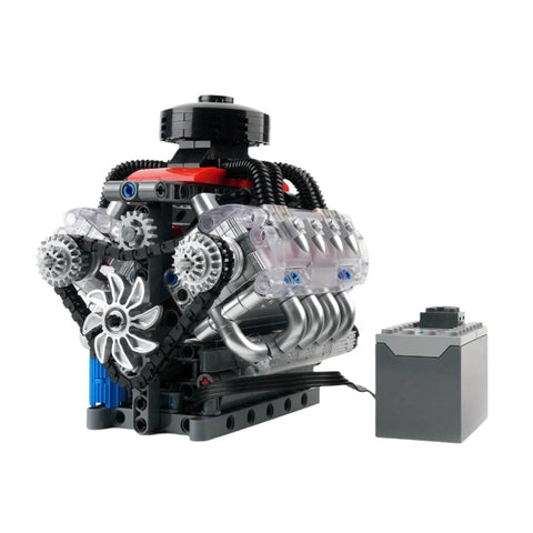 Darrahopens Baby & Kids > Baby & Kid's Toys > Building Toys V8 Engine Simulation Model Blocks