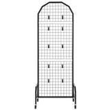 Darrahopens Baby & Kids > Baby & Kid's Toys > Building Toys VEVOR 2 Packs Grid Wall Panels, 600 x 1640mm Wire Grid Panels Display Rack, Movable Art Display Shelf with Wheels and 20 Hooks, Black Carbon Steel Gridwall for Craft Show, Decor, Storage, Notice Board