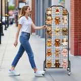 Darrahopens Baby & Kids > Baby & Kid's Toys > Building Toys VEVOR 2 Packs Grid Wall Panels, 600 x 1640mm Wire Grid Panels Display Rack, Movable Art Display Shelf with Wheels and 20 Hooks, Black Carbon Steel Gridwall for Craft Show, Decor, Storage, Notice Board