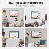 Darrahopens Baby & Kids > Baby & Kid's Toys > Building Toys VEVOR 24"x 18" Monthly Calendar Whiteboard & Cork Board Combo with Aluminum Frame – 2-in-1 Magnetic Dry Erase Bulletin Board for Wall Mount – Ideal for School, Home, Office