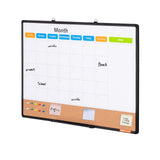 Darrahopens Baby & Kids > Baby & Kid's Toys > Building Toys VEVOR 36"x 24" Monthly Calendar Whiteboard & Cork Board Combo with Aluminum Frame – 2-in-1 Magnetic Dry Erase Bulletin Board for Wall Mount – Ideal for School, Home, Office