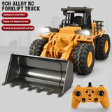 Darrahopens Baby & Kids > Baby & Kid's Toys > Dolls, Playsets & Toy Figures 2.4G Alloy Remote Control Dump Bulldozer