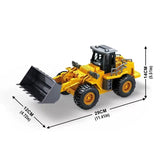 Darrahopens Baby & Kids > Baby & Kid's Toys > Dolls, Playsets & Toy Figures 2.4G Alloy Remote Control Dump Bulldozer