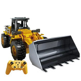 Darrahopens Baby & Kids > Baby & Kid's Toys > Dolls, Playsets & Toy Figures 2.4G Alloy Remote Control Dump Bulldozer