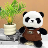 Darrahopens Baby & Kids > Baby & Kid's Toys > Dolls, Playsets & Toy Figures A unique Chinese panda plush toy, a simulated giant panda doll (green)