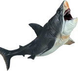 Darrahopens Baby & Kids > Baby & Kid's Toys > Dolls, Playsets & Toy Figures Large Megalodon Shark Toy, Plastic Sea Animal Figure, Realistic Sea Monster Toy Figure