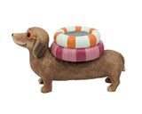 Darrahopens Baby & Kids > Baby & Kid's Toys > Dolls, Playsets & Toy Figures Magnesia Pink Beach Dachshund Plantter 52cm