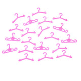 Darrahopens Baby & Kids > Baby & Kid's Toys > Dolls, Playsets & Toy Figures Pink Hangers Accessories For Barbie Doll, 20 pcs Dress Clothes Hangers