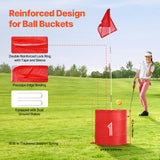 Darrahopens Baby & Kids > Baby & Kid's Toys > Dolls, Playsets & Toy Figures VEVOR Backyard Golf Game, 6 Hole Golf Course, Golf Game Practice Games, Golf Chipping Game for Family, Adults and Kids, Portable Outdoor Yard Golf Game for Lawn, Yard, Camping, Park, Beach