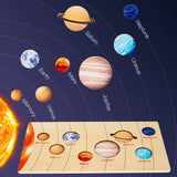 Darrahopens Baby & Kids > Baby & Kid's Toys > Kid's Jigsaw Puzzles Lunar phase change 0.45 Educational Wooden Cognitive Matching Puzzle Toy for Kids Early Learning and Fine Motor Skill Development, Durable Preschool Accessory