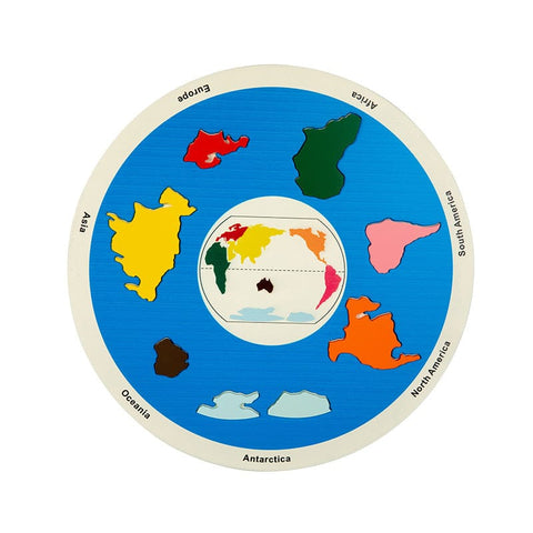 Darrahopens Baby & Kids > Baby & Kid's Toys > Kid's Jigsaw Puzzles Seven Continents 1.05 Educational Wooden Cognitive Matching Puzzle Toy for Kids Early Learning and Fine Motor Skill Development, Durable Preschool Accessory