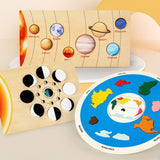Darrahopens Baby & Kids > Baby & Kid's Toys > Kid's Jigsaw Puzzles The Eight Planets 0.42 Educational Wooden Cognitive Matching Puzzle Toy for Kids Early Learning and Fine Motor Skill Development, Durable Preschool Accessory