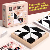 Darrahopens Baby & Kids > Baby & Kid's Toys > Kid's Jigsaw Puzzles Wooden Hidden Block Puzzle Toys